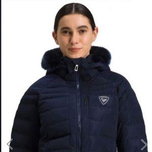 Small Rossignol Rapide Pearly Women's Ski Jacket (faux fur trim)